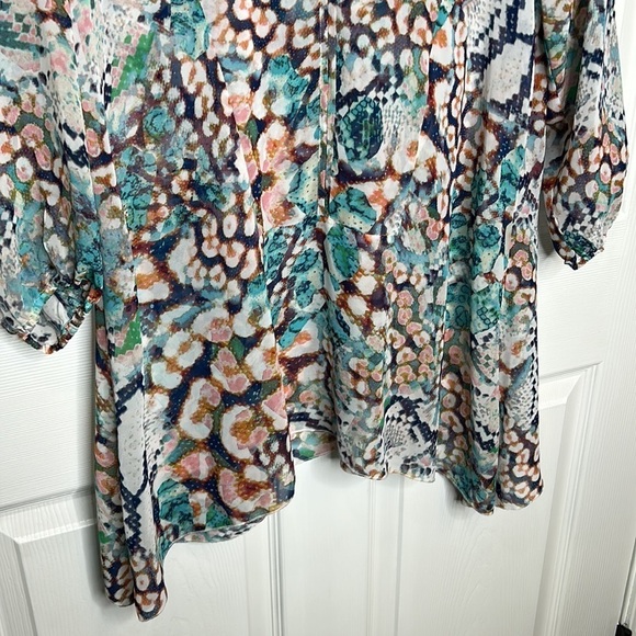 Miraclesuit Swim Coverup‎ Madrid Mosaic Sheer Size Small - Picture 5 of 5
